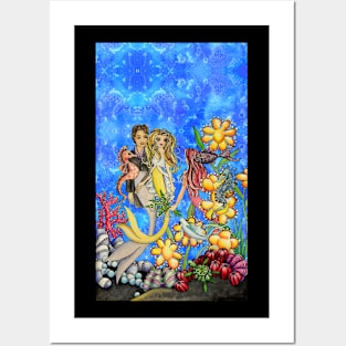 Mermaid Wedding Posters and Art